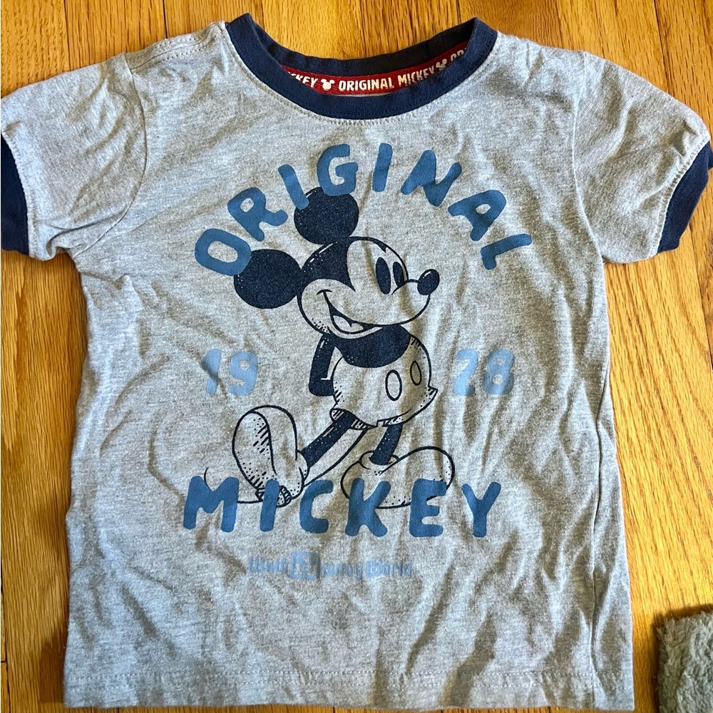 Disney Mickey Mouse Gray Kids T-Shirt